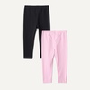image:imageAmazon Essentials Girls and Toddlers Cotton Stretch LeggingsBlack Pink