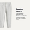image:imageAmazon Essentials Girls and Toddlers Cotton Stretch LeggingsBlackHeather Grey