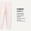image:imageAmazon Essentials Girls and Toddlers Cotton Stretch LeggingsDark Multicolor