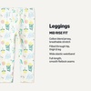 image:imageAmazon Essentials Girls and Toddlers Cotton Stretch LeggingsMulticolorNatureFlowers