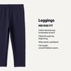 image:imageAmazon Essentials Girls and Toddlers Cotton Stretch LeggingsNavy