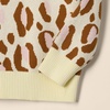 image:imageAmazon Essentials Girls and Toddlers Knitted Pullover Crewneck SweaterIvory Leopard