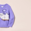 image:imageAmazon Essentials Girls and Toddlers Knitted Pullover Crewneck SweaterPurple Seal