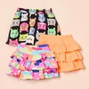 image:imageAmazon Essentials Girls and Toddlers Knitted Ruffle Scooter Skirts with Elastic Waist and Built in ShortsBlack CatLight OrangePink Rainbow Print