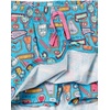 image:imageAmazon Essentials Girls and Toddlers Knitted Ruffle Scooter Skirts with Elastic Waist and Built in ShortsDeep Blue FruitDoodles PrintPink