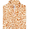 image:imageAmazon Essentials Girls and Toddlers Long Sleeve Sherpa Fleece QuarterZip Jacket MidweightIvory Leopard