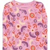 image:imageAmazon Essentials Girls and Toddlers LongSleeve Cotton Thermal TShirt Pack of 3Purple  Folk Floral