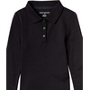 image:imageAmazon Essentials Girls and Toddlers LongSleeve School Uniform Interlock Polo ShirtsBlack