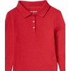 image:imageAmazon Essentials Girls and Toddlers LongSleeve School Uniform Interlock Polo ShirtsRed