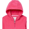 image:imageAmazon Essentials Girls and Toddlers Polar Fleece FullZip Hooded Lightweight Jacket InsulatedDark Pink