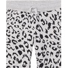 image:imageAmazon Essentials Girls and Toddlers Sweatpants with Elastic Waist and Drawstring MultipacksBlackLight Grey Heather Cheetah
