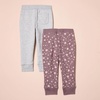 image:imageAmazon Essentials Girls and Toddlers Sweatpants with Elastic Waist and Drawstring MultipacksLight Grey HeatherMauve Stars