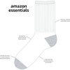 image:imageAmazon Essentials Unisex Kids and Toddlers Cushioned Cotton Crew Socks 10 PairsWhiteGrey