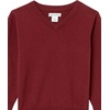 image:imageAmazon Essentials Unisex Kids and Toddlers School Uniform Cotton VNeck SweaterBurgundy Heather