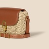 image:imageAmazon Essentials Womens Crossbody Flap Bag with Adjustable Strap and Internal PocketBrown Raffia