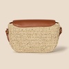 image:imageAmazon Essentials Womens Crossbody Flap Bag with Adjustable Strap and Internal PocketBrown Raffia