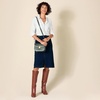 image:imageAmazon Essentials Womens Crossbody Flap Bag with Adjustable Strap and Internal PocketDark Green Faux Crocodile