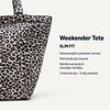 image:imageAmazon Essentials Womens Extra Large Overnight Travel Tote Bag Black Animal Print One SizeTan Leopard