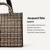 image:imageAmazon Essentials Womens Jacquard Tote Bag Navy Geo One SizeTan Geo