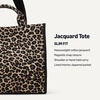image:imageAmazon Essentials Womens Jacquard Tote Bag Navy Geo One SizeTan Leopard