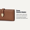 image:imageAmazon Essentials Womens Leather Clutch WalletTan