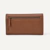 image:imageAmazon Essentials Womens Long Flap Continental Leather Wallet with Snap Closure Black One SizeTan