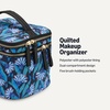 image:imageAmazon Essentials Womens Quilted Makeup Bag with Brush Storage Pink Floral One SizeBlue Floral