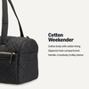 image:imageAmazon Essentials Womens Quilted Weekender Duffel Gym Bag with Trolley Sleeve Black One SizeBlack