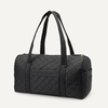 image:imageAmazon Essentials Womens Quilted Weekender Duffel Gym Bag with Trolley Sleeve Black One SizeBlack