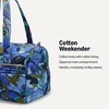 image:imageAmazon Essentials Womens Quilted Weekender Duffel Gym Bag with Trolley Sleeve Black One SizeBlue Paisley