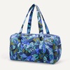image:imageAmazon Essentials Womens Quilted Weekender Duffel Gym Bag with Trolley Sleeve Black One SizeBlue Paisley