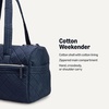 image:imageAmazon Essentials Womens Quilted Weekender Duffel Gym Bag with Trolley Sleeve Black One SizeNavy