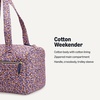 image:imageAmazon Essentials Womens Quilted Weekender Duffel Gym Bag with Trolley Sleeve Black One SizeNavy Paisley