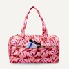 image:imageAmazon Essentials Womens Quilted Weekender Duffel Gym Bag with Trolley Sleeve Black One SizePink Floral