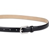 image:imageAmazon Essentials Womens Skinny Feather Edge BeltBlack