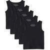 image:imageAmazon Essentials Boys Cotton Jersey Tank Top Undershirt Pack of 5Black