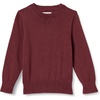 image:imageAmazon Essentials Boys and Toddlers Cotton Uniform Crewneck Pullover SweaterBurgundy