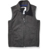 image:imageAmazon Essentials Boys and Toddlers Full Zip Polar Fleece VestCharcoal Heather