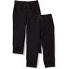 image:imageAmazon Essentials Boys and Toddlers Soft Fleece Jogger Sweatpants2pack Black