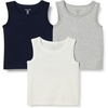 image:imageAmazon Essentials Boys and Toddlers Tank TopsLight Grey HeatherNavyWhite