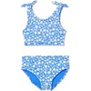 image:imageAmazon Essentials Girls Bow Detail TwoPiece Bikini SwimsuitBlue Ditsy Floral