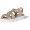 image:imageAmazon Essentials Girls Closed Toe Fisherman SandalsPale Metallic Gold Faux Leather