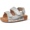 image:imageAmazon Essentials Girls and Toddlers Cork SandalsSilver Glitter