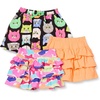 Black Cat/Light Orange/Pink Rainbow Print