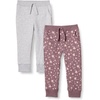 Light Grey Heather/Mauve Stars