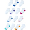image:imageAmazon Essentials Unisex Kids and Toddlers Cotton Ankle Socks Cushioned 14 PairsMulticolor