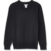 image:imageAmazon Essentials Unisex Kids and Toddlers School Uniform Cotton VNeck SweaterBlack Heather