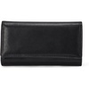 image:imageAmazon Essentials Womens Long Flap Continental Leather Wallet with Snap Closure Black One SizeBlack