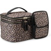 image:imageAmazon Essentials Womens Quilted Makeup Bag with Brush Storage Pink Floral One SizeLeopard