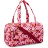 image:imageAmazon Essentials Womens Quilted Weekender Duffel Gym Bag with Trolley Sleeve Black One SizePink Floral